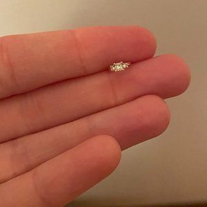Maria Tash Diamond Princess Ring huggie earring
